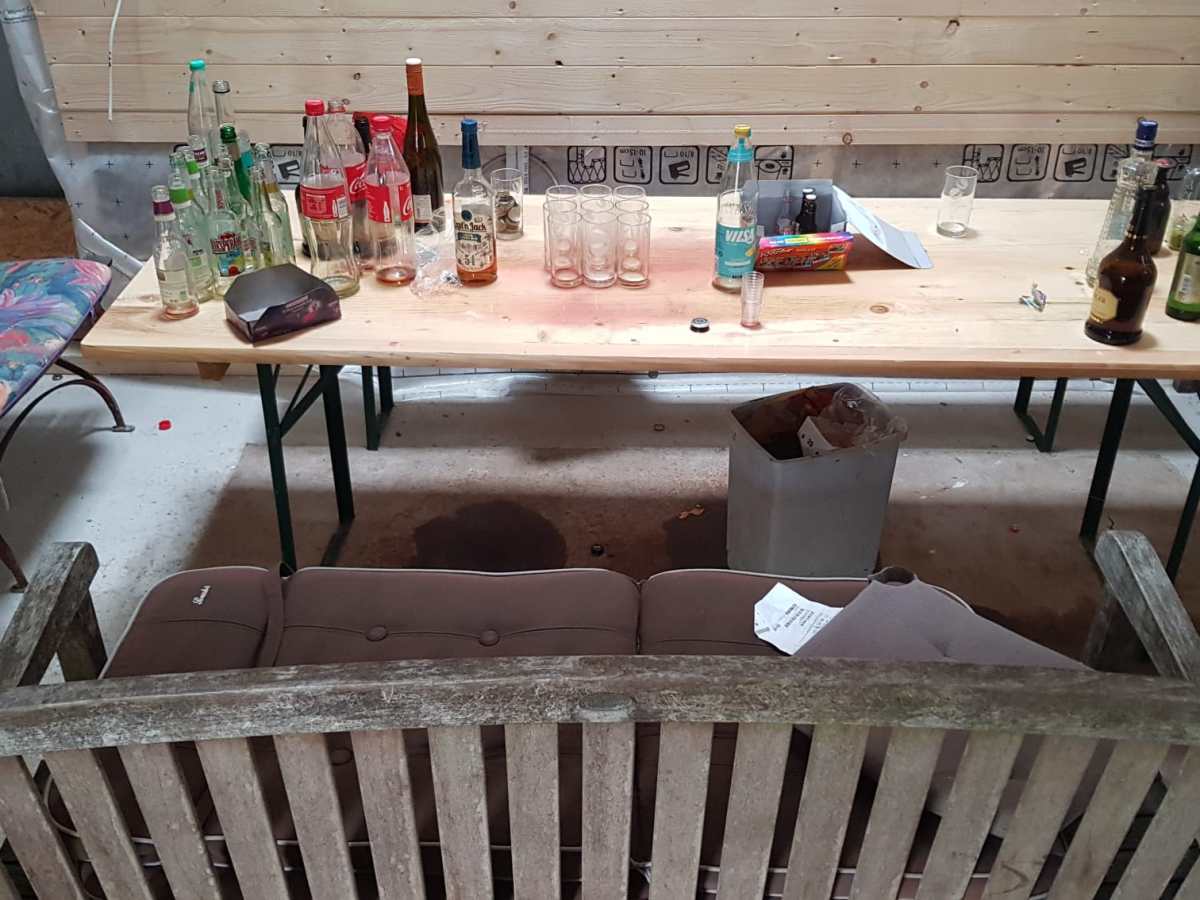 Feiern und Übernachten auf der&nbsp;Baustelle